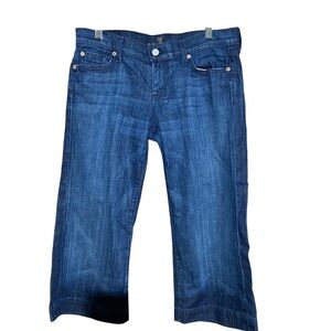 7 For All Mankind Cropped Dojo Jean Size 29